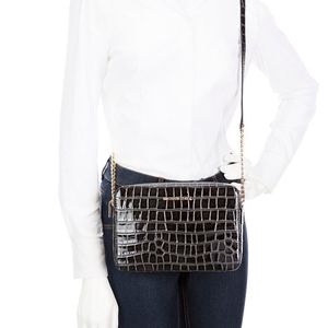 ⭕SOLD⭕💗Michael Kors Black Crocodile Crossbody Bag